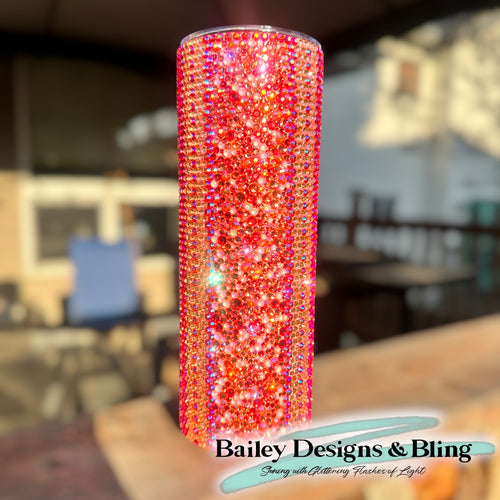 Better Together Rhinestone Tumbler Template – SS16 Honeycomb & Scatter Pattern for 20oz Skinny Straight Tumblers