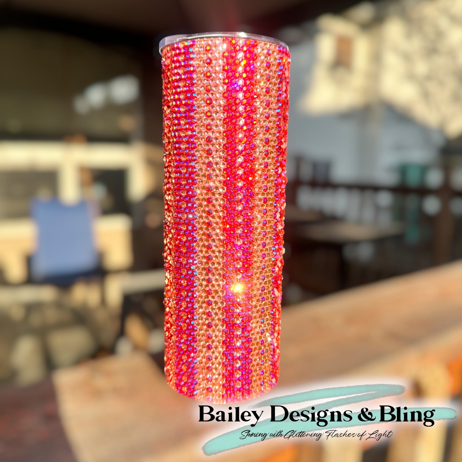 Better Together Rhinestone Tumbler Template – SS16 Honeycomb & Scatter Pattern for 20oz Skinny Straight Tumblers