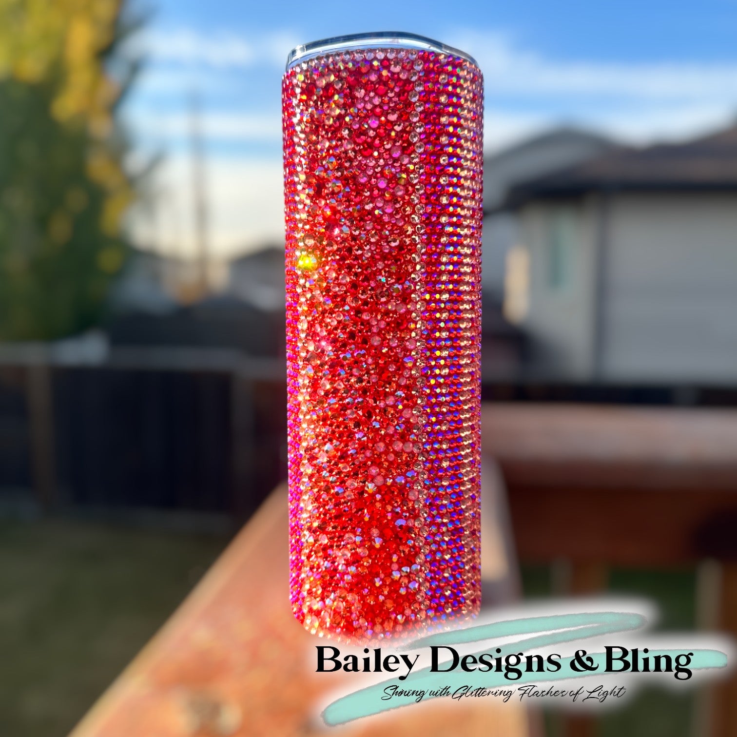 Better Together Rhinestone Tumbler Template – SS16 Honeycomb & Scatter Pattern for 20oz Skinny Straight Tumblers
