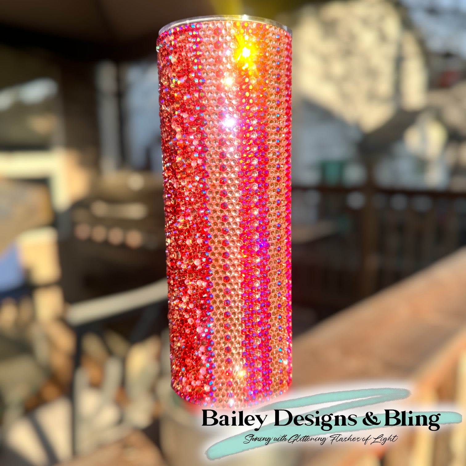 Better Together Rhinestone Tumbler Template – SS16 Honeycomb & Scatter Pattern for 20oz Skinny Straight Tumblers