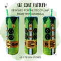 Elf Coat Rhinestone Tumbler Template – SS16 Honeycomb Pattern for 32oz Skinny Plump Tumblers
