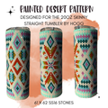Painted Desert Rhinestone Tumbler Template – SS16 Honeycomb Pattern for 20oz Skinny Straight Tumblers