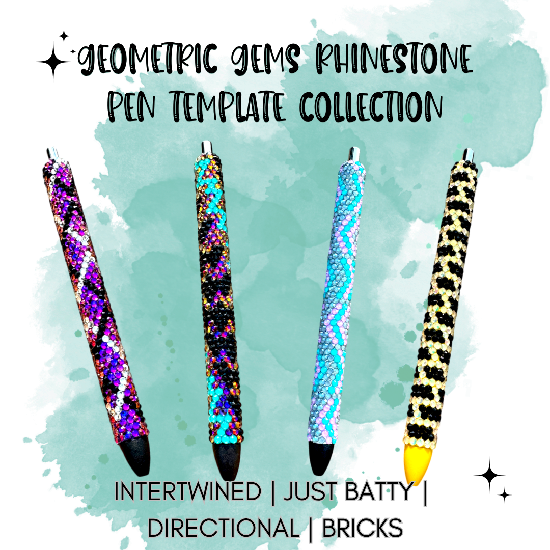 Geometric Gems Rhinestone Pen Template Collection – InkJoy Gel Pens – SS10