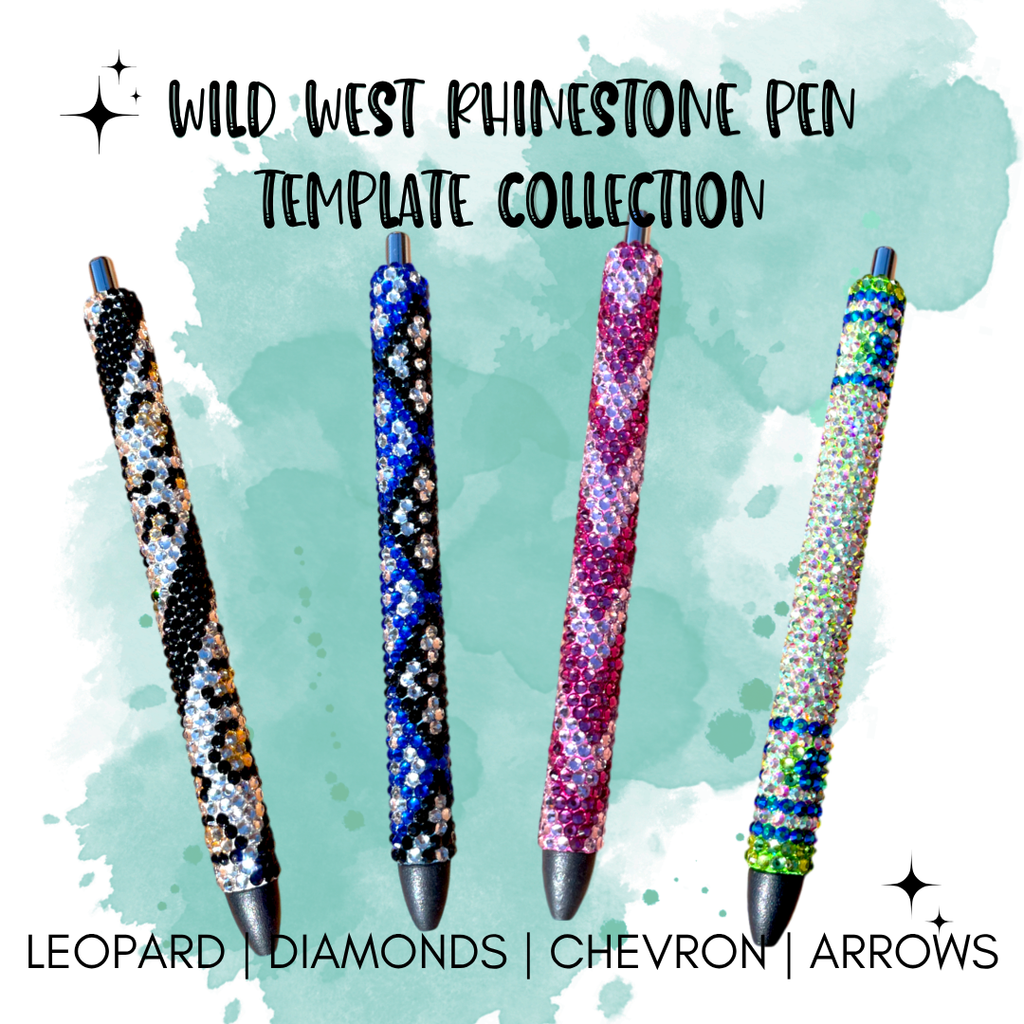 Wild West Rhinestone Pen Template Collection – InkJoy Gel Pens – SS10